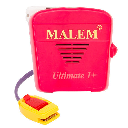 MO5 Pink Malem Wearable Enuresis Bedwetting Alarm front with clip